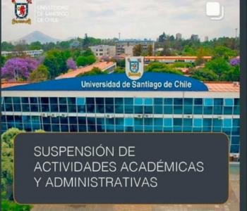 SUSPENSIÓN DE ACTIVIDADES ACADÉMICAS Y ADMINISTRATIVAS